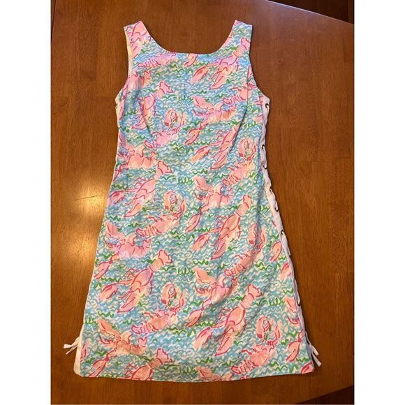 Lilly Pulitzer Shift Dress In Lobstah Roll Size 0 - Picture 1 of 4